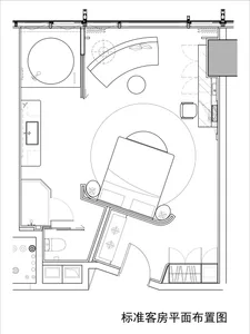 A detailed 2D technical drawing of a modern residential floor plan, featuring a living room, kitchen, bathroom, and bedroom.