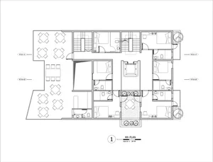 住宅建築平面圖藍圖。