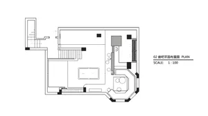Modern living room with furniture arrangement and layout.