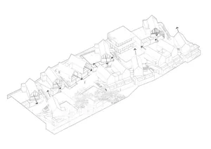 A detailed architectural floor plan of a residential property on paper.