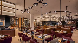 Modern restaurant interior with contemporary design elements