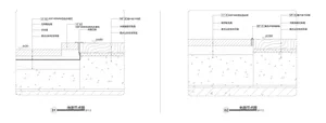 Floor plan of a modern building with concrete materials.