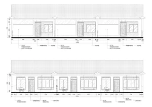 2D architectural rendering of a house featuring windows, doors, and various materials such as paint and glass.