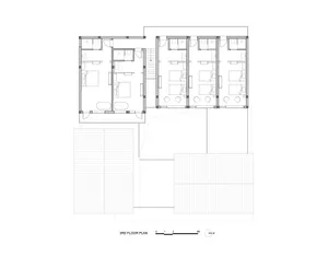 A 3rd floor architectural plan featuring residential spaces.
