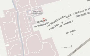Map of the Huxi Hua Marine Ecological Park showing its layout and site.