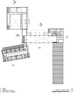 一張詳細的辦公室空間藍圖，包含辦公室、房間與整體配置。