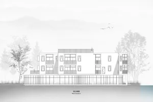 Clean, contemporary architectural design featuring a steel frame exterior.