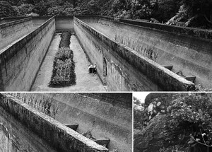 Concrete structures and engineering features.