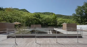 Modern building designed with concrete elements