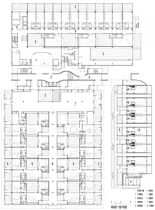 Floor plan of a hotel's room layout