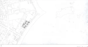 An architectural blueprint outlining an urban design plan.