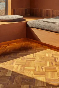 Wooden flooring in an interior design setting