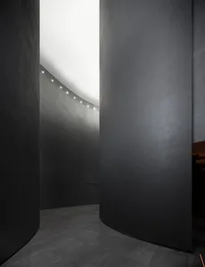 Minimalist concrete interior space
