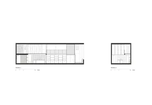 A minimalist kitchen layout featuring modern design principles, with clean lines and a cohesive color palette.