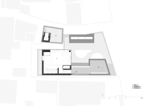 Modern interior design with neutral tones, featuring a living room, dining area, kitchen, and bedroom, with natural light and efficient use of space
