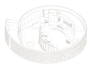 A lively restaurant with multiple rooms, well-lit and inviting, featuring tables, chairs, and dining tables for guests