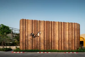 A wooden exterior wall with a rustic appearance and warm natural feel