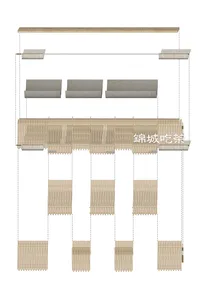Warm and inviting interior space with wooden walls, beams, and panels, featuring multiple rows of wooden planks in various patterns
