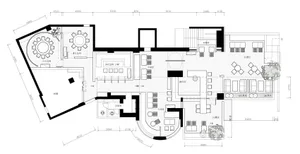 Architectural rendering of a two-story house with a basement, featuring a living room, dining area, kitchen, and multiple bedrooms, with modern furniture and a well-planned layout