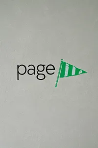 A green and white striped flag on a gray background, possibly used as a symbol or decoration in a building's design