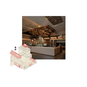 A warm and inviting dining space with multiple tables, chairs, and potted plants, perfect for socializing and enjoying meals in a relaxed setting