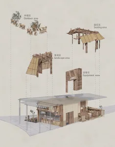 A modern dining space with chairs and tables in a variety of seating areas, creating a comfortable and inviting atmosphere