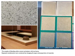 Elegant indoor space with marble countertops, tile floors, and wooden floors, well-lit with natural and artificial light