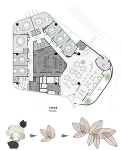 A well-designed living space with multiple rooms, chairs, and decorative vases, featuring a mix of furniture and natural light