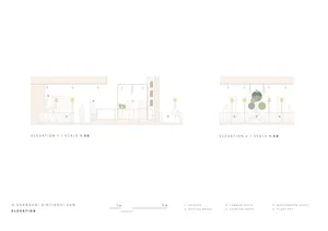 2D floor plan of a modern building with various rooms, measurements, and labels, showcasing a clean and organized layout