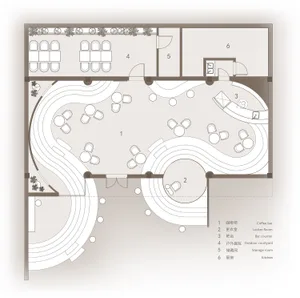 Black and white floor plan of a well-organized home with designated rooms and labels