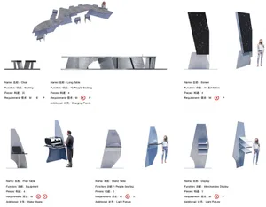 Comparison of futuristic and modern architectural designs with various styles and concepts