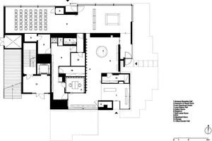 A 3d rendered interior of a modern home with a kitchen, living room, dining room, and bedroom, featuring chairs and a bright inviting atmosphere